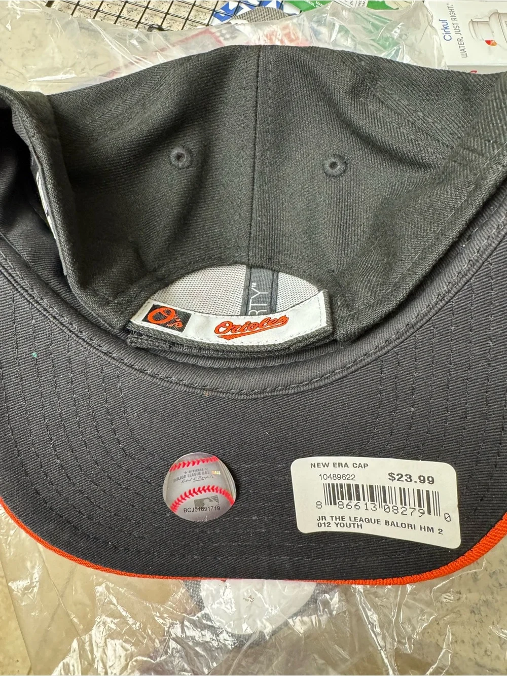 New Era Black and Orange Baltimore Orioles Youth Cap